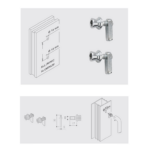 Fissaggio Maniglione Singolo Per Porte In Alluminio Con Profilo Monocamera pz.2 | Fimet Maniglie