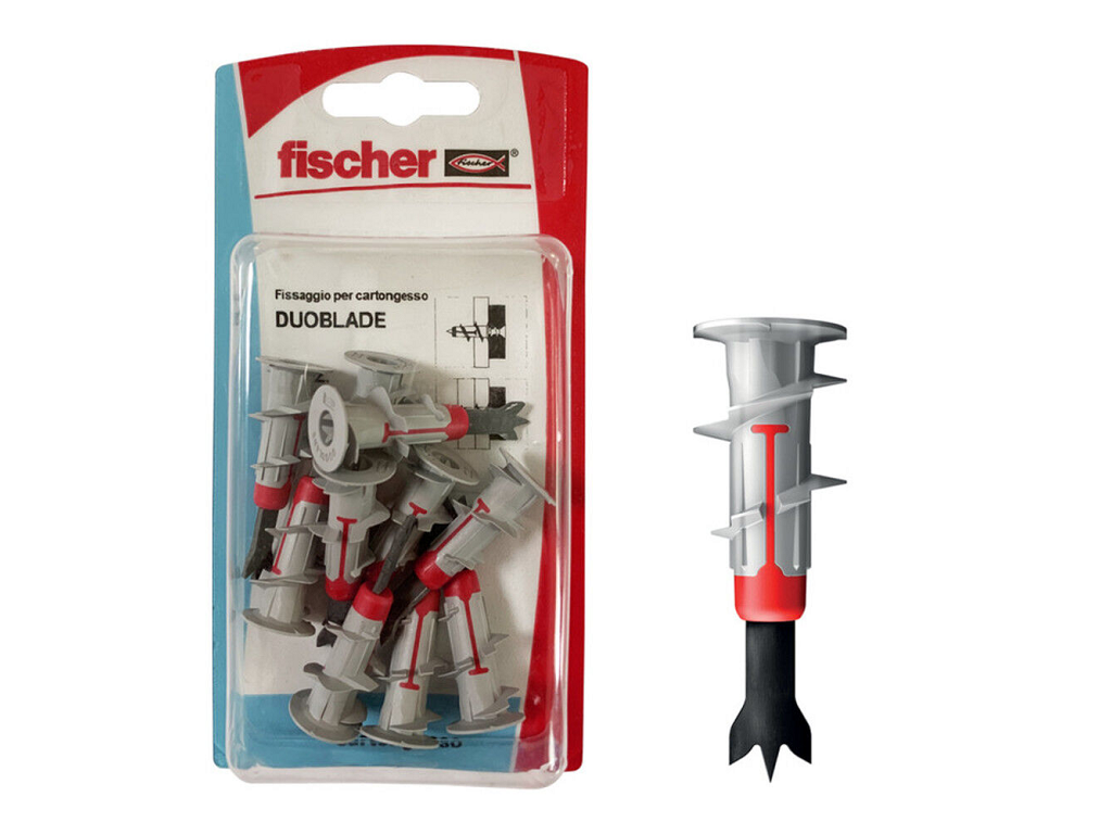 fis552867.png Duoblade Tassello Autoforante Nylon per Cartongesso in Blister da pz.10 | Fischer - immagine 1