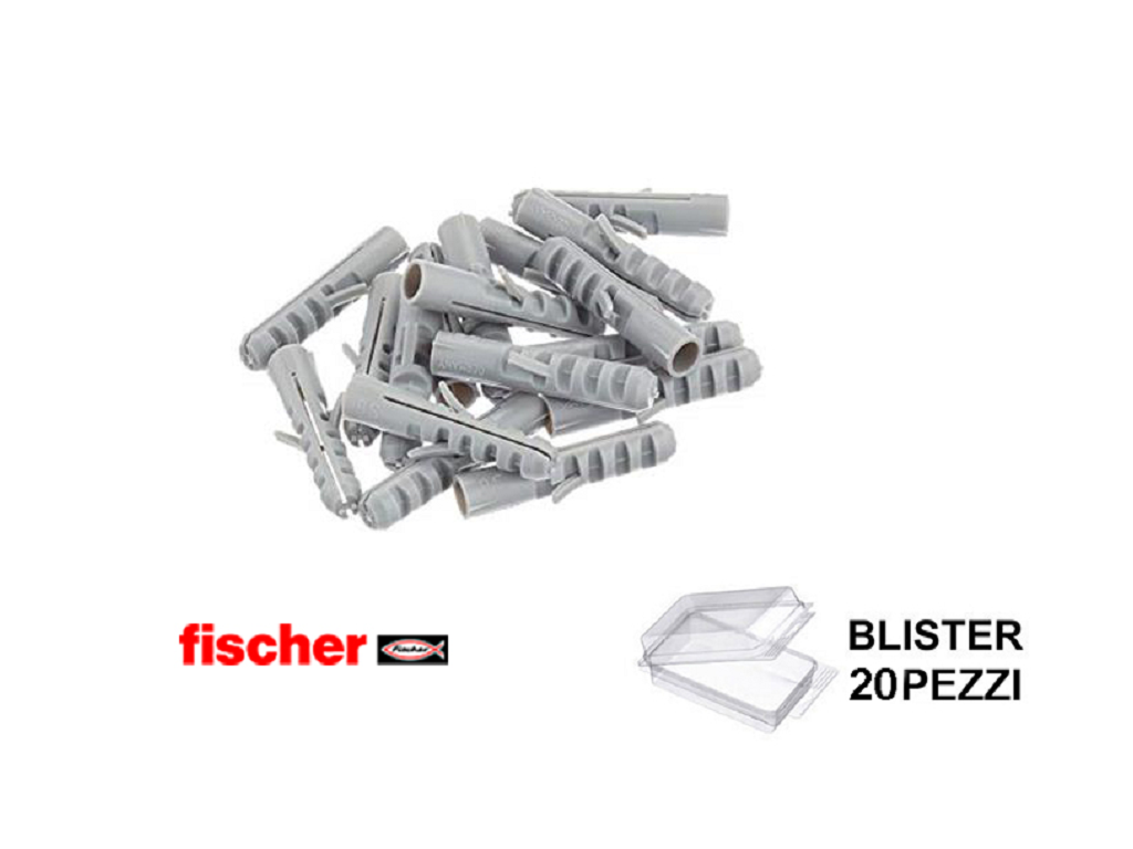 fisbls500183.png S8C Tassello Nylon con Bordo 2 Espandenti in Blister da pz.20 | Fischer - immagine 1