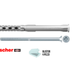 SXR 6x60 Z Tassello Nylon Prolungato con Vite PZD2 in Blister da pz.4 | Fischer
