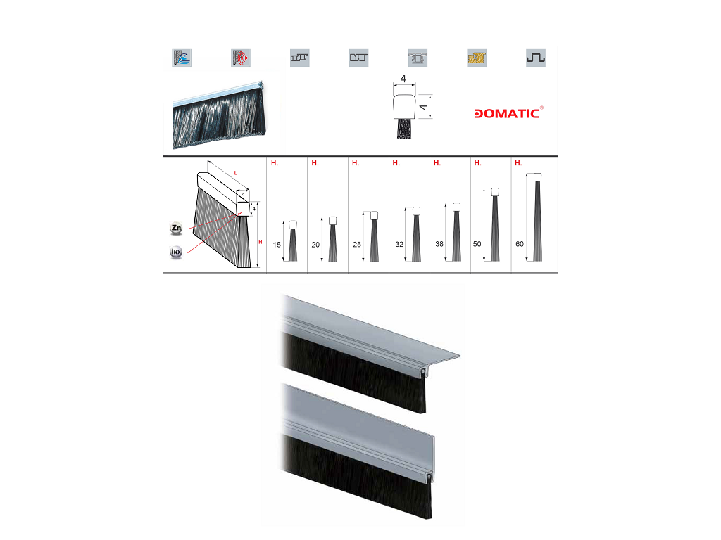 fpidg11xx.png SPAZZOLA PROFIX LINEARE IN POLIPROPILENE NERO-TESTATA ZINCATA mm.4x4 L3000 PPL VARIE ALTEZZE prodotto da DOMATIC - immagine 1