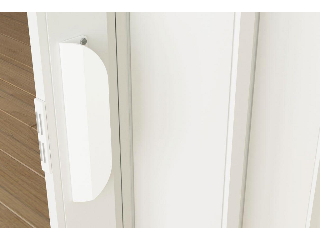 Porta Soffietto PVC Montata su Misura Senza Accessori con Vetro Colore Normale varie finiture - immagine 4