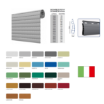 TAPPARELLA AVVOLGIBILE PVC ITALIA STECCA mm.14x50 VARI COLORI