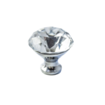 POMOLINO MOBILE CRISTALLO TRASPARENTE mm.20-25-30-40 CROMO LUCIDO