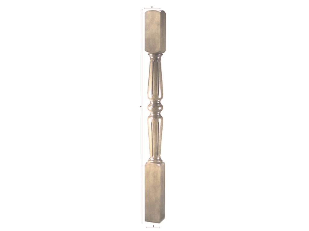 gpi14003b.png Colonina Legno Faggio Grezzo d.55x55x900h | Gpi - immagine 1