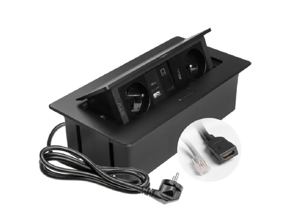 gtv_presa_incasso_per_mobili_soft_2xshuko_usb_a+c_cavo_1,5_mt_nero_10.jpg MultiPresa Incasso per Mobili Soft 2xShuko USB A+C RJ45 HDMI Cavo 1,5 mt Nero GTV - immagine 1