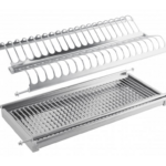 Scolapiatti con Molle+Bacinella Acciaio Inox 18/10 varie misure | GTV