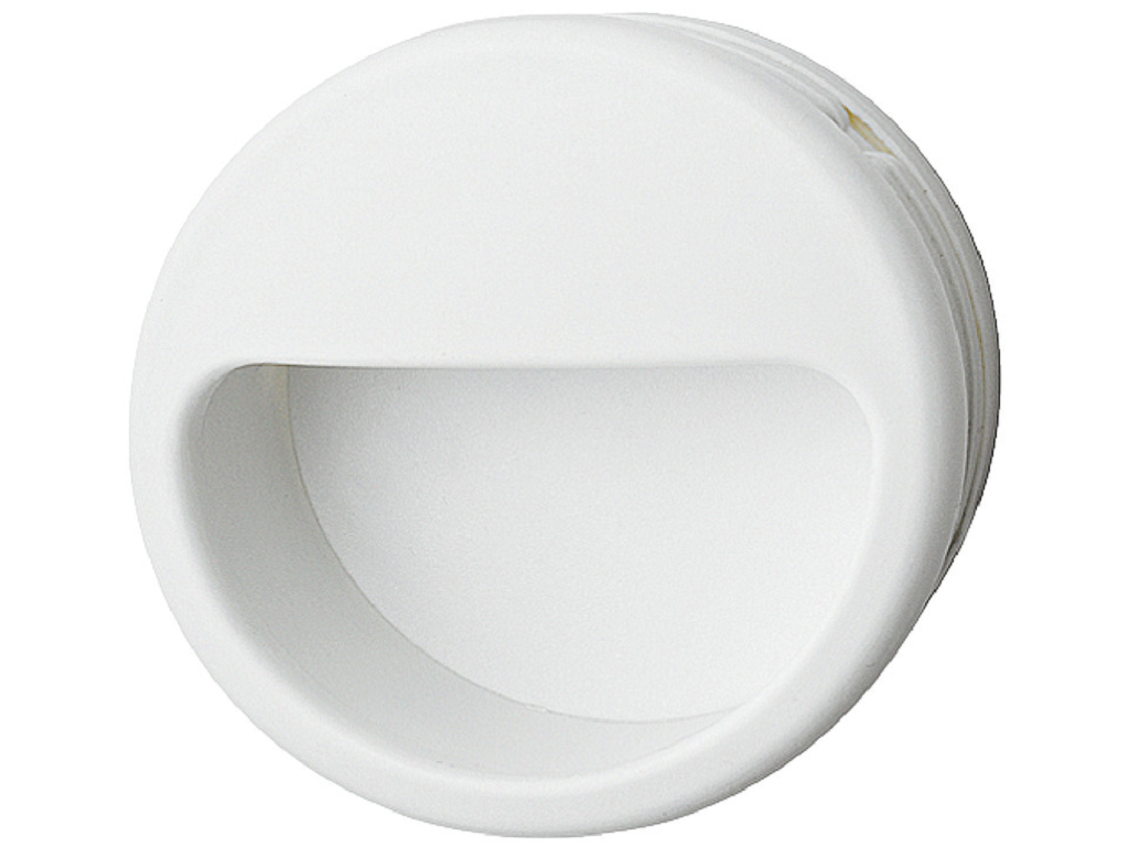 haf15823702.png Maniglia Incasso con Bordo di Presa Cieca d.55/50 Plastica Bianco Hafele - immagine 1