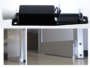 FERMAPORTA A PEDALE MONTAGGIO SU PORTA PICCOLO mm.130x25 VARIE FINITURE |  IBFM - immagine 2