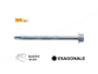 VITE T.E CON FALSA RONDELLA AUTOPERFORANTE ZINCATA CAPACITÀ FORO 6 mm.IN BLISTER mm. 6,3 VARIE LUNGHEZZE | TECFI - immagine 2