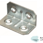 Piastrina Piegata Zincato Larghezza 40 mm.20x20 in Blister da pz.4 | Sipa