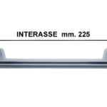 Staffa Aggancio Griglia Scolapiatti Senza Perno PVC mm.255x40 Interasse Agganci mm.225 | Inoxa