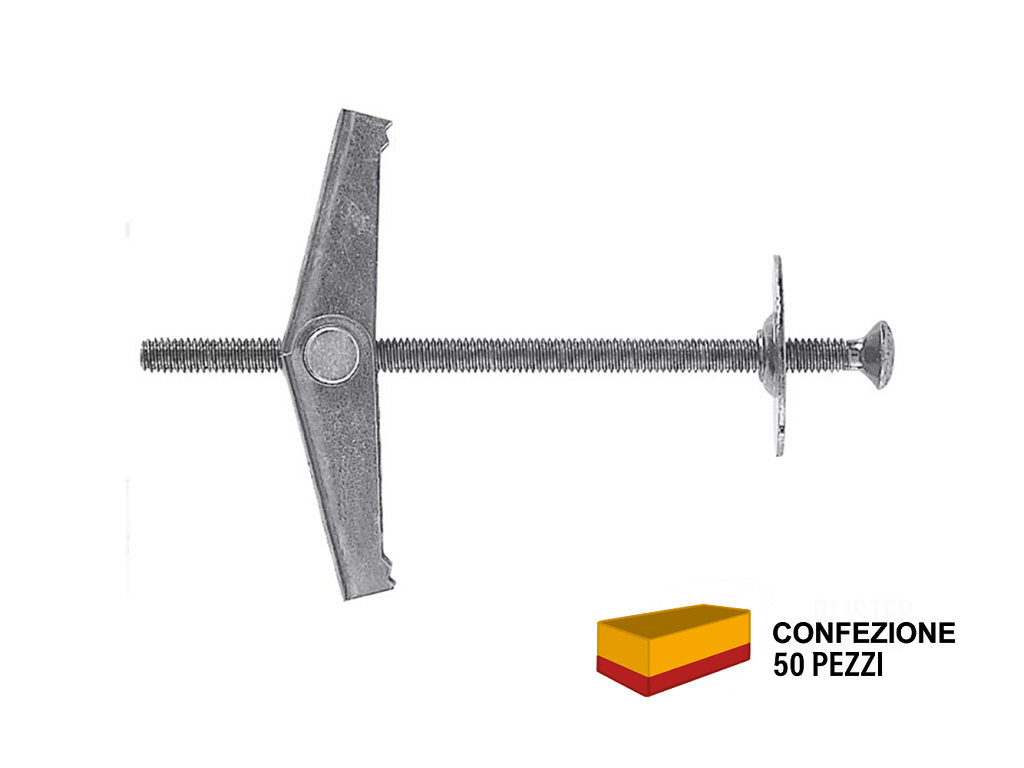kdv4pz50.png KDV 4 Ancora a Molla per Forati pz.50 con Vite PH / PZD | Fischer - immagine 1