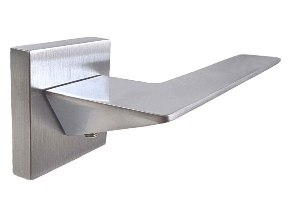 Maniglia Essenza Rosetta Quadra d.50x50x10h Bocchetta Foro Chiave varie finiture   KTS - immagine 5