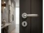 Maniglia Goccia Rosetta Tonda d.45x9h wc Nottolino W01 Z2B - Cromo Satinato | Comit - immagine 2