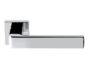 Maniglia Willy Rosetta Quadra d.50x50x10h Bocchetta Foro Chiave CHL-Cromo Lucido  KTS
