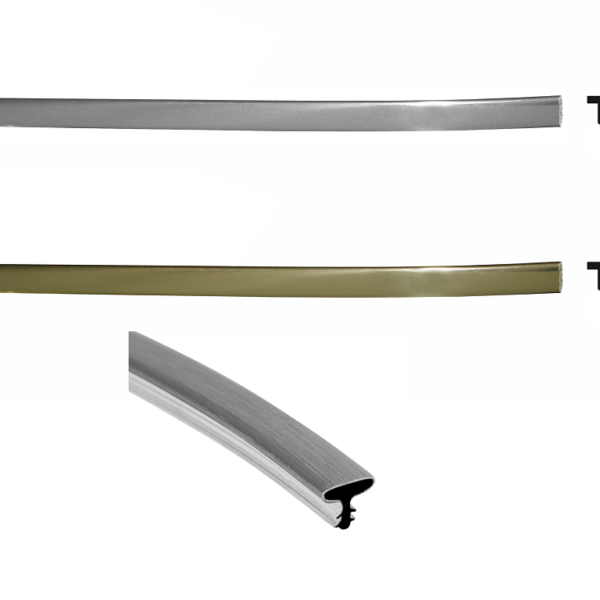 Profilo per porte a T mm.6 mt.50 ABS/Alluminio varie finiture | Laminbord