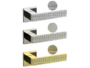 Maniglia Diana Barley Rosetta Quadra d.51x51x5h Bocchetta Foro Chiave varie finiture | Olivari
