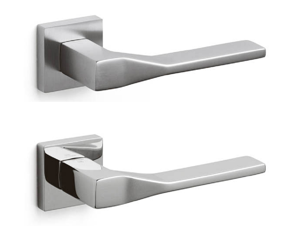 m216rb8corr.png Maniglia Adamant Rosetta Quadra d.47x47x10h Bocchetta Foro Chiave varie finiture | Olivari - immagine 1