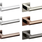 Maniglia Euclide Q Rosetta Quadra d.51x51x5h Bocchetta Foro Chiavevarie finiture | Olivari