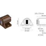 Magnetico Applicabile Regolabile mm.30x30 Piastra Forza 6 Kg. | Maco