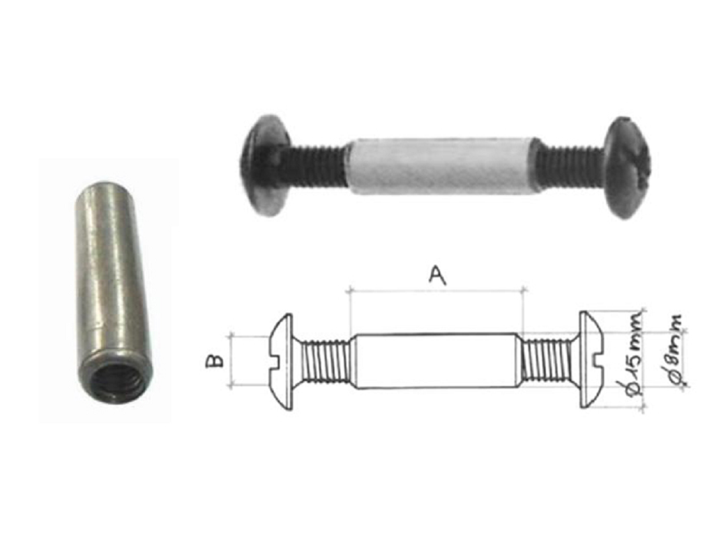 mac980673c.png Tubetto Zama Filettato Zincato MA6 d.8 mm.27 | Maco - immagine 1