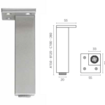 Piedino ABS Quadro Regolabile Econichel  varie altezze | Mital