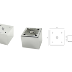 Piedino ABS Quadro Regolabile d.75x75 mm.60h varie finiture | Mital