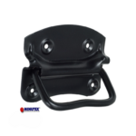Maniglietta Fori Passanti Snodata per Baule mm.110x75 Nero  Minutex