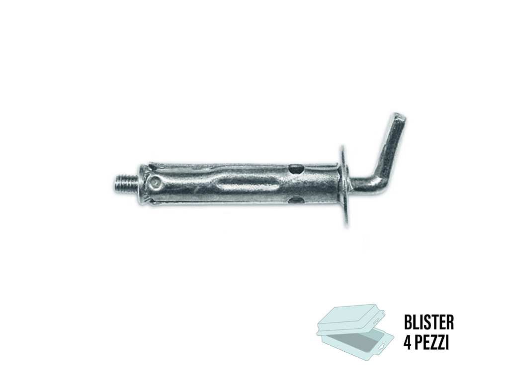 mixbls454.png Mini Tassello MA3 in Blister da pz.4 Gancio Corto | Minutex - immagine 1