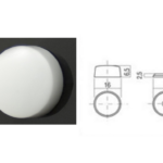 Coprivite a Scatto in Plastica mm.16x6,5h Bianco  | Manart