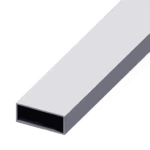 Tubo Rettangolare Metallo da 25x10 mm. Spessore 1,2 mm. Asta 3 Mt. Cromato Manart