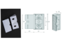 GIUNZIONE ANGOLARE CON TAPPO DA 42x27x16 mm.
