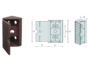 GIUNZIONE ANGOLARE CON TAPPO DA 42x27x16 mm. - immagine 2