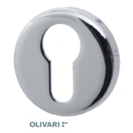 Bocchetta Tonda Foro Yale per Cilindro Europeo modello Raggio Ø47x10h varie finiture | Olivari