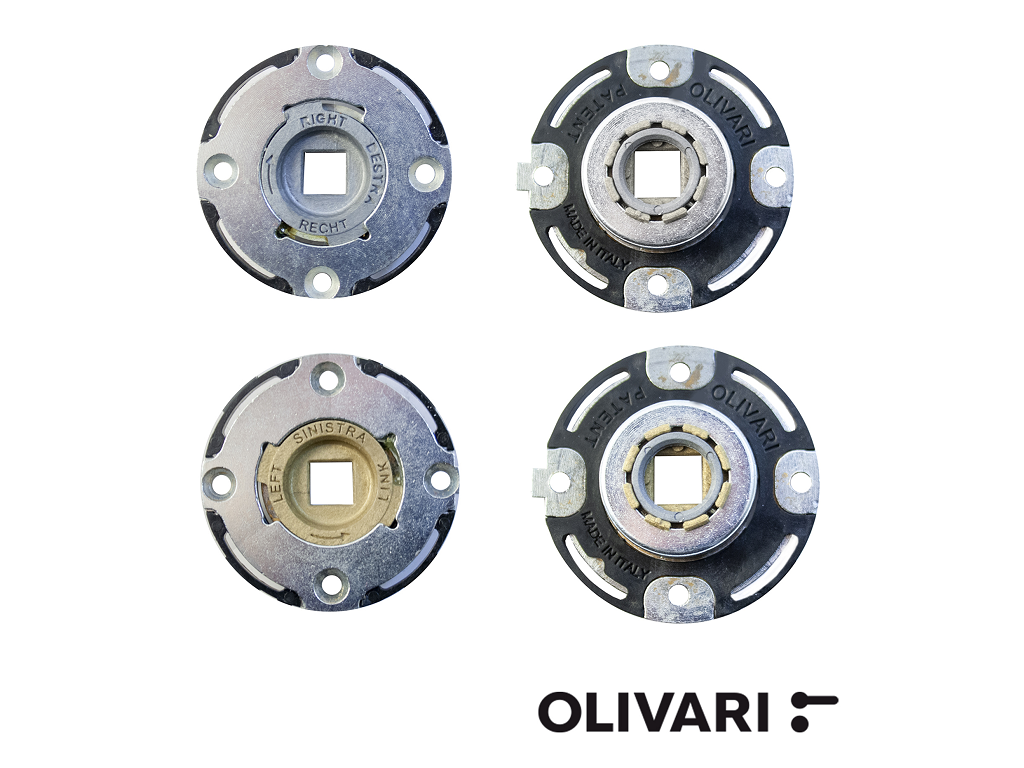 oli1491xx.png Molla per Maniglia Sottorosetta Ø/Q51 a Molla Quadro 8mm Destra Dx e Sinistra SX | Olivari - immagine 1