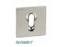 Bocchetta Quadra Foro Yale per Cilindro Europeo Q51x51x5h varie finiture  | Olivari - immagine 2