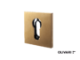 Bocchetta Quadra Foro Yale per Cilindro Europeo Q51x51x5h varie finiture  | Olivari - immagine 4