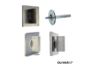 Mezzo Chiavistello modello Space Q Q8 Rosetta Quadra d.51x51x5h varie finiture | Olivari