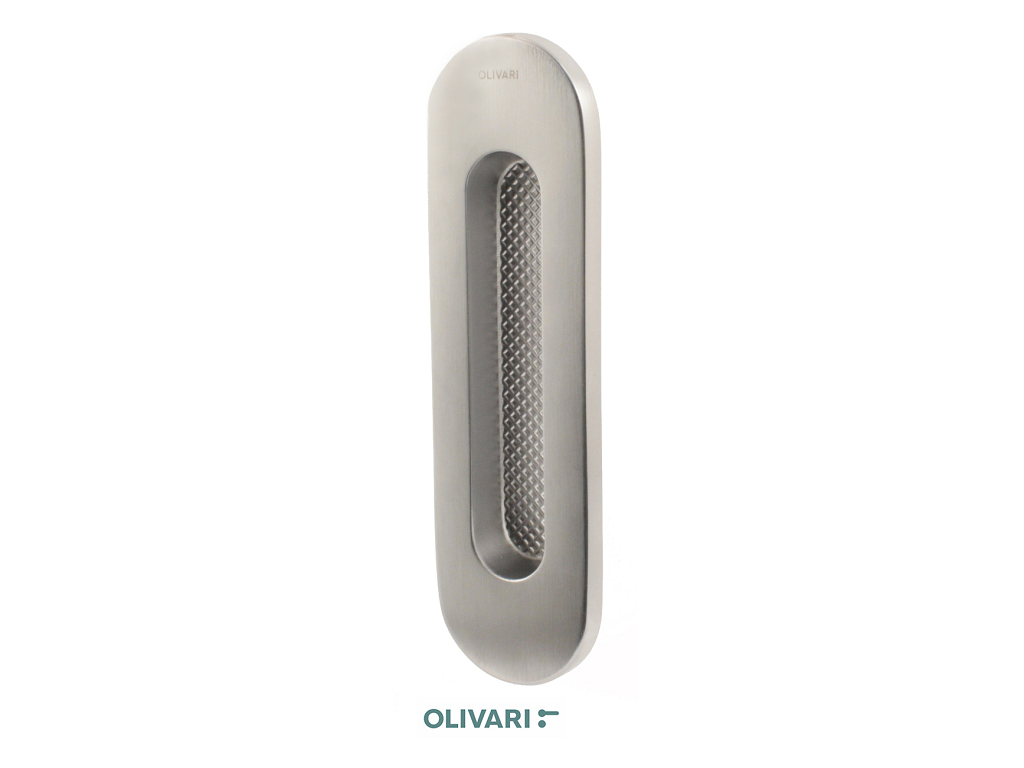 olid109coc.png Maniglia Incasso Ovale Porta Scorrevole modello Vico mm.37x128 Senza Foro Chiave | Olivari - immagine 1
