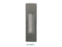 Maniglia Incasso Rettangolare Porta Scorrevole modello Sirio mm.37x128 Senza Foro Chiave varie finiture | Olivari