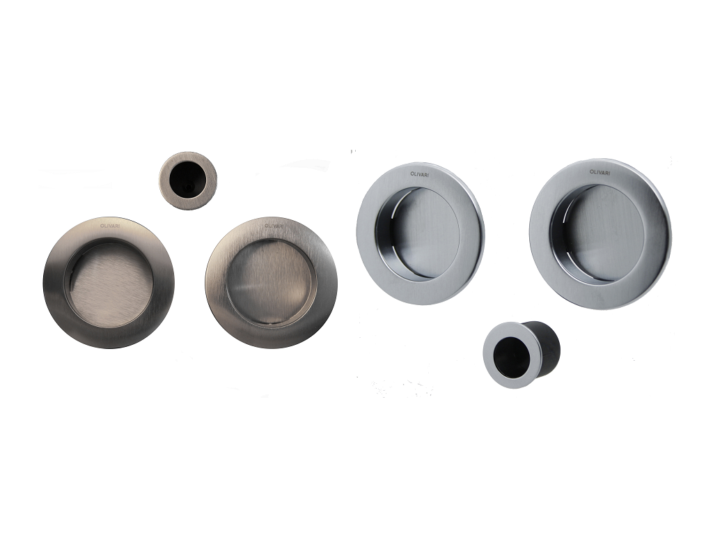 olid124xx.png Maniglia Incasso Porta Scorrevole modello Giotto d.65/48 Cieco varie finiture | Olivari - immagine 1
