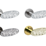 Maniglia Crystal Diamond Rosetta Tonda d.51x5h Bocchetta Foro Chiave varie finiture | Olivari