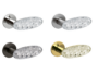 Maniglia Crystal Diamond Rosetta Tonda d.51x5h Bocchetta Foro Chiave varie finiture | Olivari