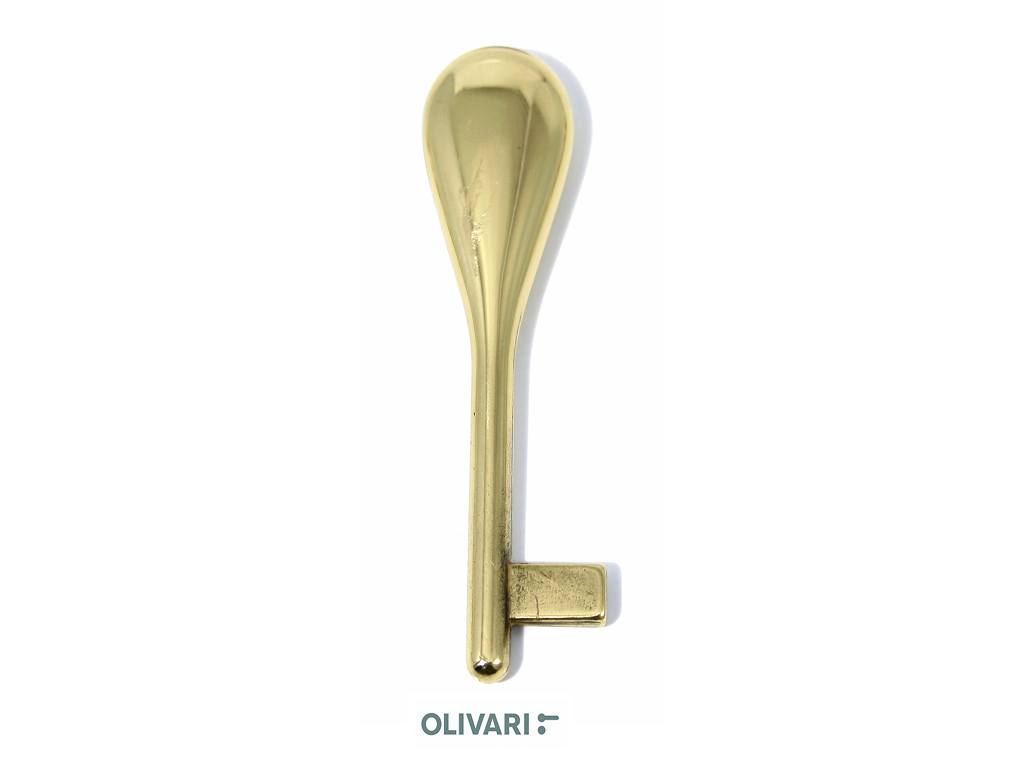 olif158luc.png Chiave Porta Serratura Infilare modello Delphina LU-Lucido | Olivari - immagine 1