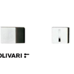 Nottolino Chiavistello WC Q6 modello Cubo Bussole EL-Biocromo Lucido | Olivari