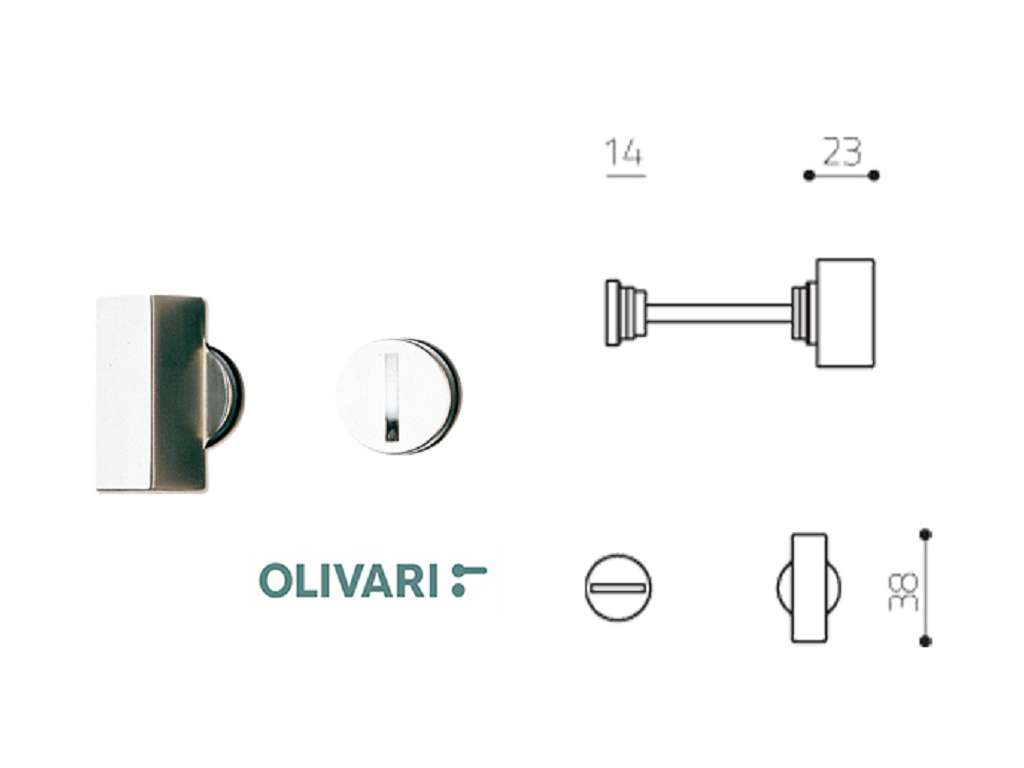 olih192b6co.png Nottolino Chiavistello WC Q6 modello Space S Bussole mm.45 CO-Cromo Opaco | Olivari - immagine 1