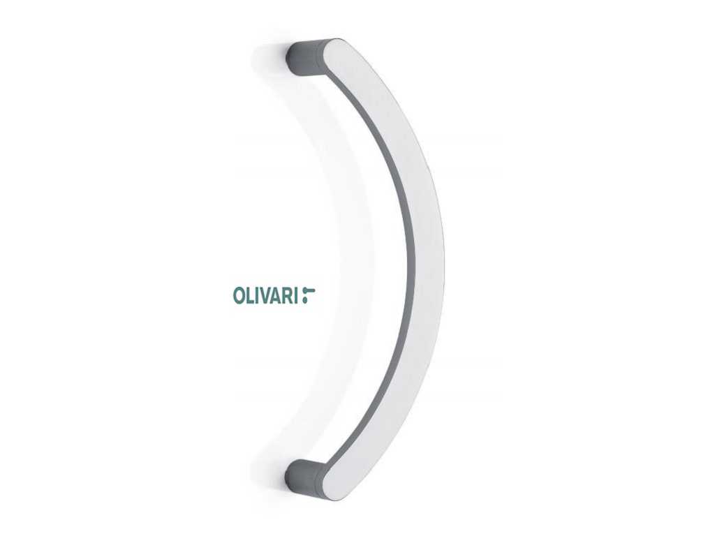 olil200coc.png Maniglione Link Zancato Interasse 300 mm.325x55h CO-Cromato Opaco | Olivari - immagine 1