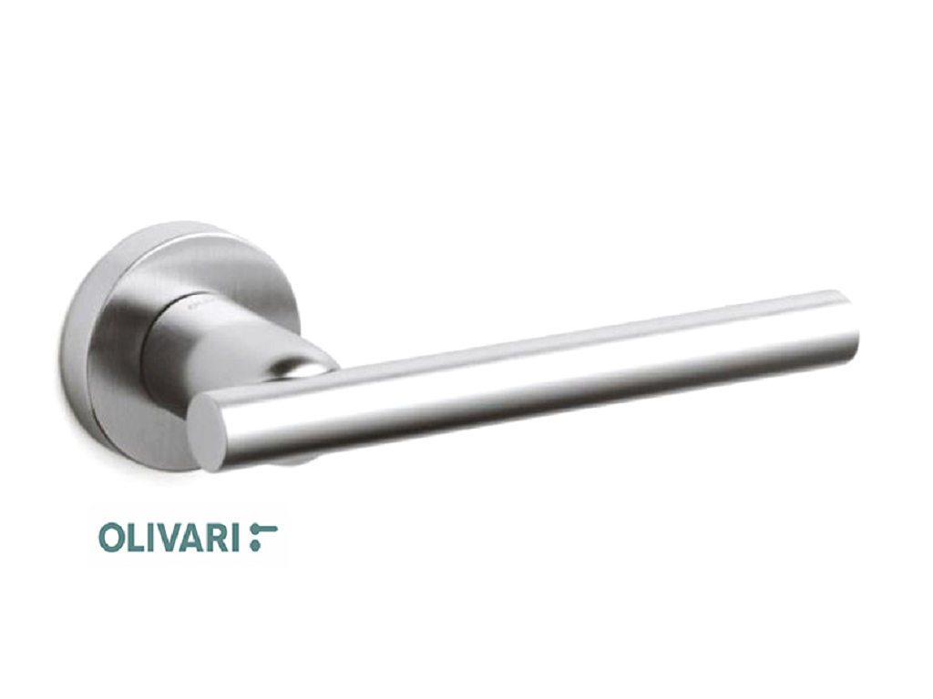 olim190rb8coc.png Maniglia Stilo Rosetta Tonda d.47x10h Bocchetta Foro Chiave | Olivari - immagine 1