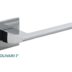 Maniglia Trend Rosetta Quadra d.51x51x5h Bocchetta Foro Chiave varie finiture | Olivari